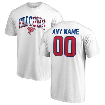 Atlanta Falcons NFL Pro Line By Fanatics Branded Any Name & Number Banner Wave T-Shirt White