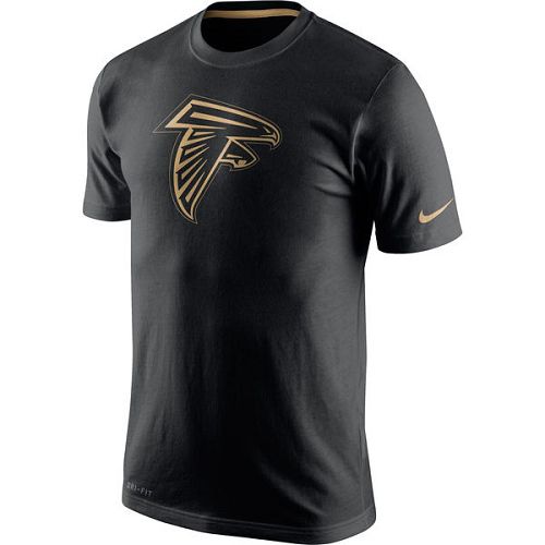 Atlanta Falcons Nike Black Championship Drive Gold Collection Performance T-Shirt