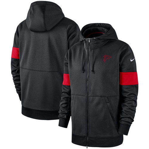 Atlanta Falcons Nike Sideline Performance Full Zip Hoodie Black