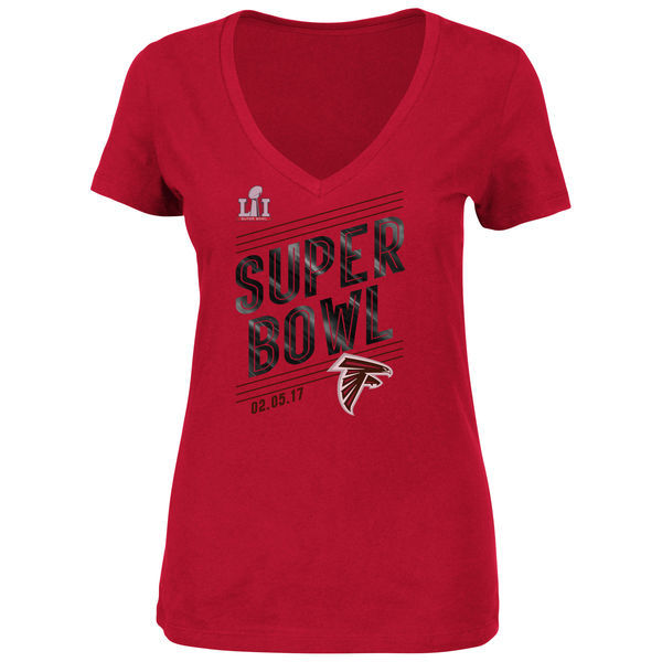 Atlanta Falcons Super Bowl Li Red Women's Short Sleeve T-Shirt