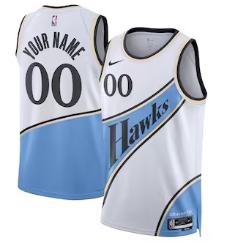 Atlanta Hawks Nike Unisex 202425 Custom Swingman Jersey - City Edition - White