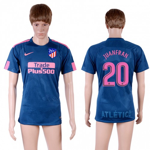 Atletico Madrid #20 Juanfran Sec Away Soccer Club Jersey