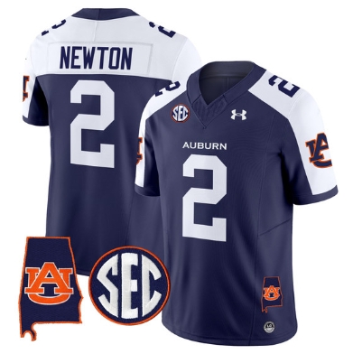 Auburn Tigers 2024 Alabama Patch Vapor Limited Football  Jersey - All Stitched  NAVY ALTERNATE #2 CAM NEWTON