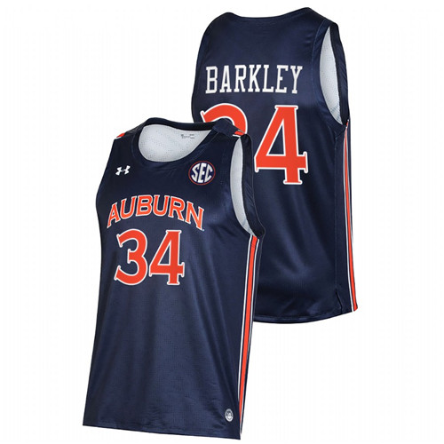 Auburn Tigers Charles Barkley College Basketball Navy Alumni Jersey Men