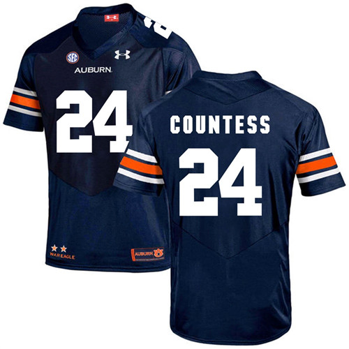 Auburn Tigers Navy Blake Countess Football Player Performance Jersey