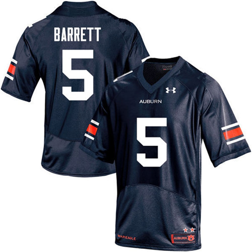 Auburn Tigers Navy Devan Barrett College Football Jersey