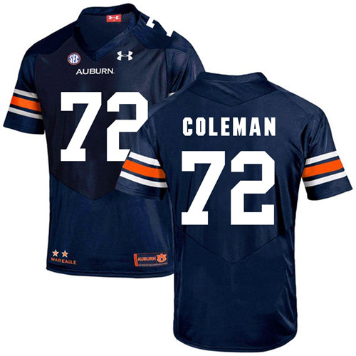 Auburn Tigers Navy Shon Coleman Football Player Performance Jersey