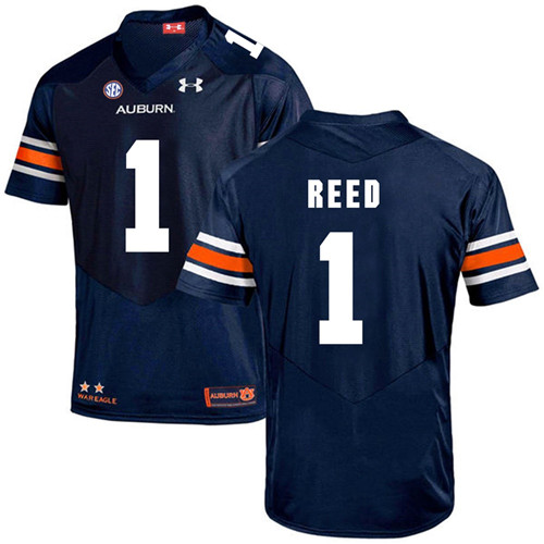 Auburn Tigers Navy Trovon Reed Football Player Performance Jersey