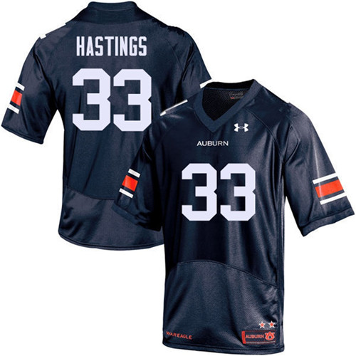 Auburn Tigers Navy Will Hastings College Football Jersey