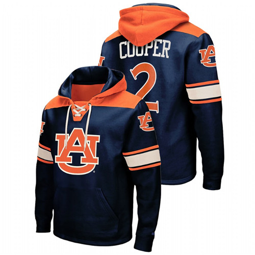 Auburn Tigers Sharife Cooper Navy College Basketball Men Lace-up Hoodie