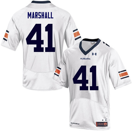 Auburn Tigers White Aidan Marshall College Football Jersey