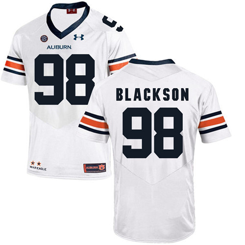 Auburn Tigers White Angelo Blackson Football Player Performance Jersey