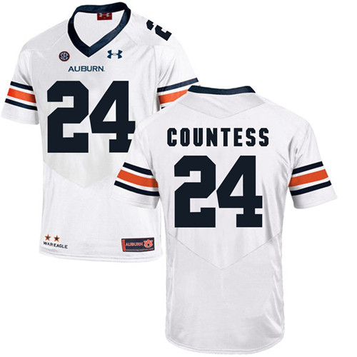 Auburn Tigers White Blake Countess Football Player Performance Jersey