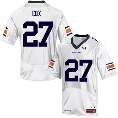 Auburn Tigers White Chandler Cox College Football Jersey