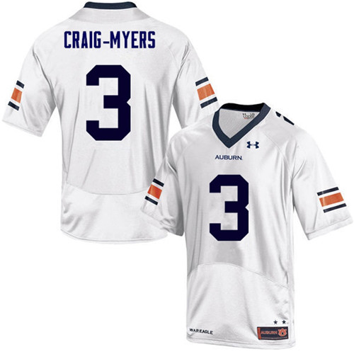 Auburn Tigers White Nate Craig-Myers College Football Jersey