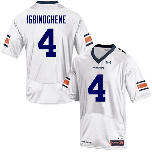 Auburn Tigers White Noah Igbinoghene College Football Jersey