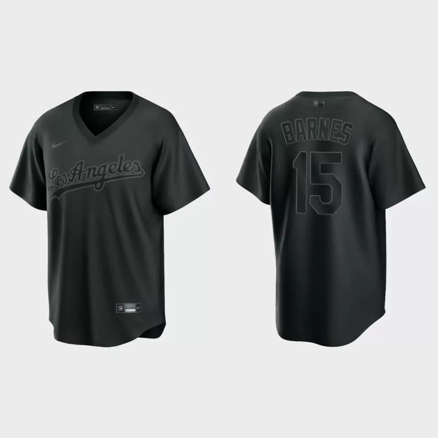 Austin Barnes Los Angeles Dodgers Pitch Black Fashion Replica Jersey – Black