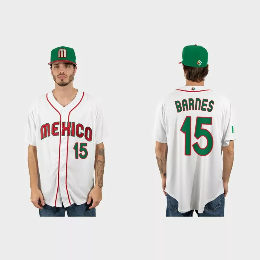 Austin Barnes Mexico Baseball 2023 World Baseball Classic Jersey – White