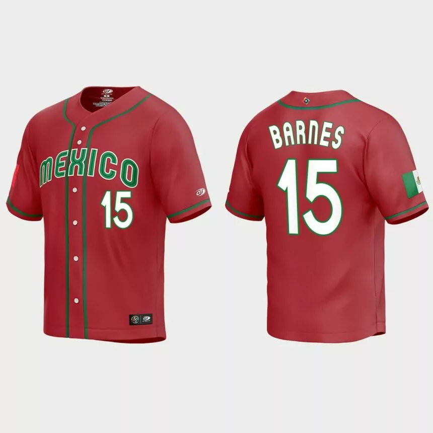 Austin Barnes Mexico Baseball 2023 World Baseball Classic Replica Jersey – Red