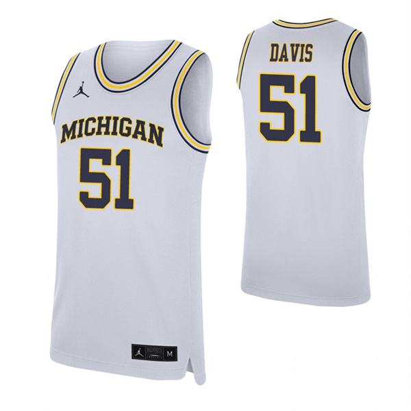 Austin Davis Jersey White Michigan Wolverines Replica