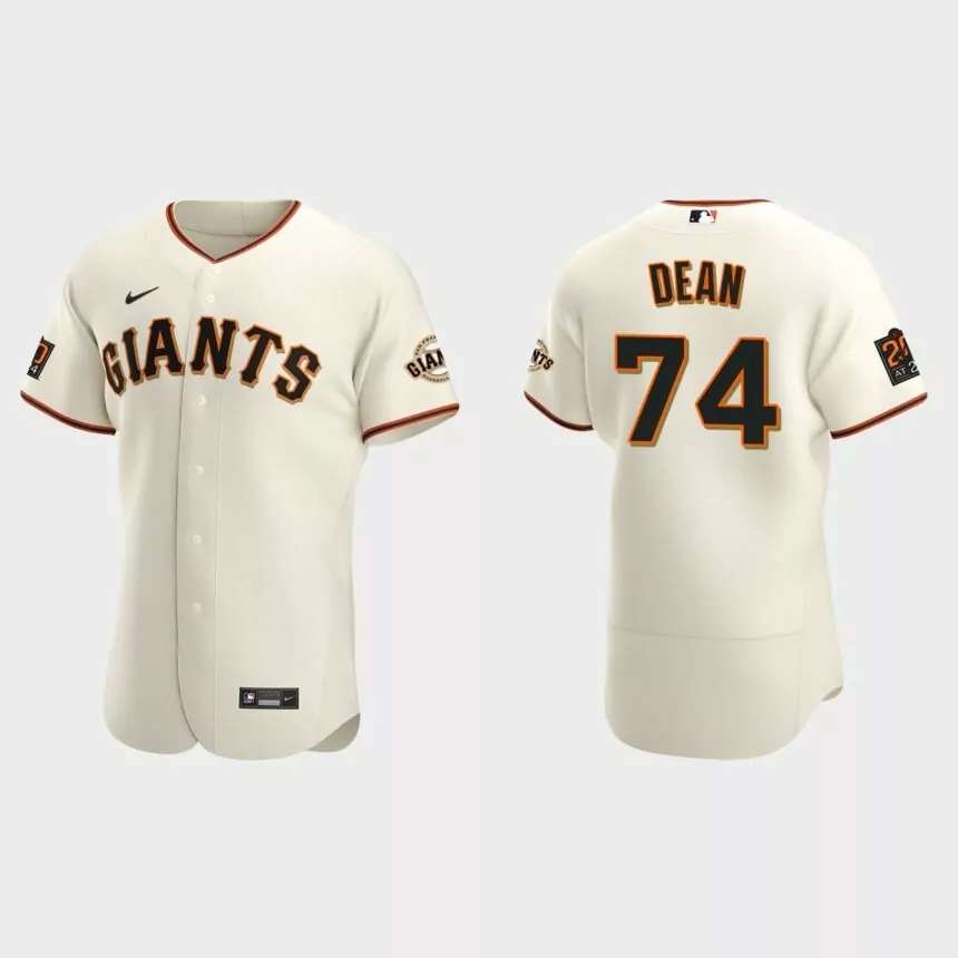 Austin Dean San Francisco Giants Authentic Home Jersey – Cream