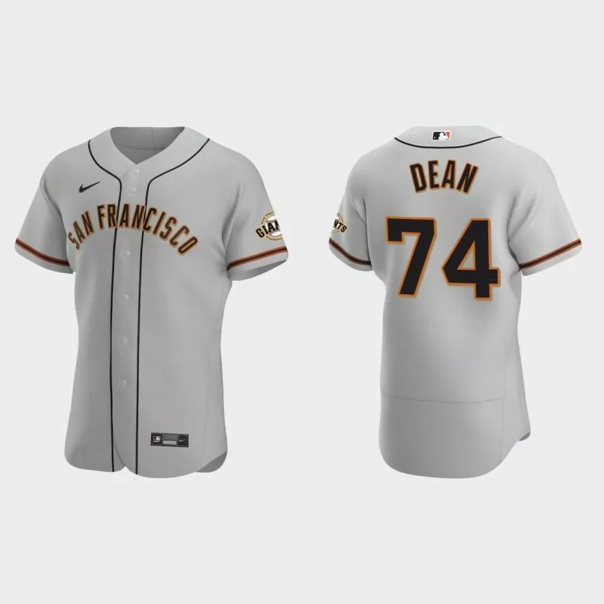 Austin Dean San Francisco Giants Authentic Road Jersey – Gray