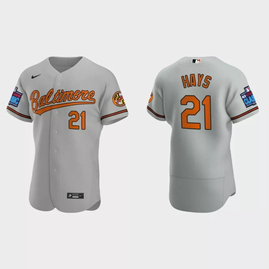 Austin Hays Baltimore Orioles 2022 Little League Classic Authentic Jersey – Gray