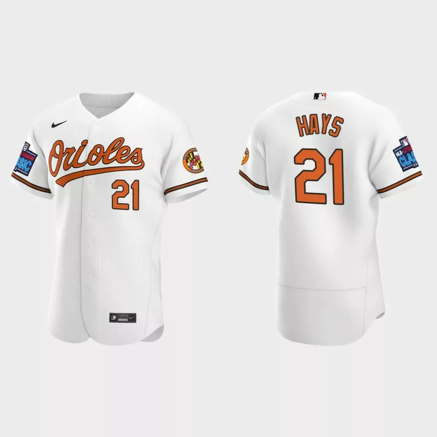 Austin Hays Baltimore Orioles 2022 Little League Classic Authentic Jersey – White