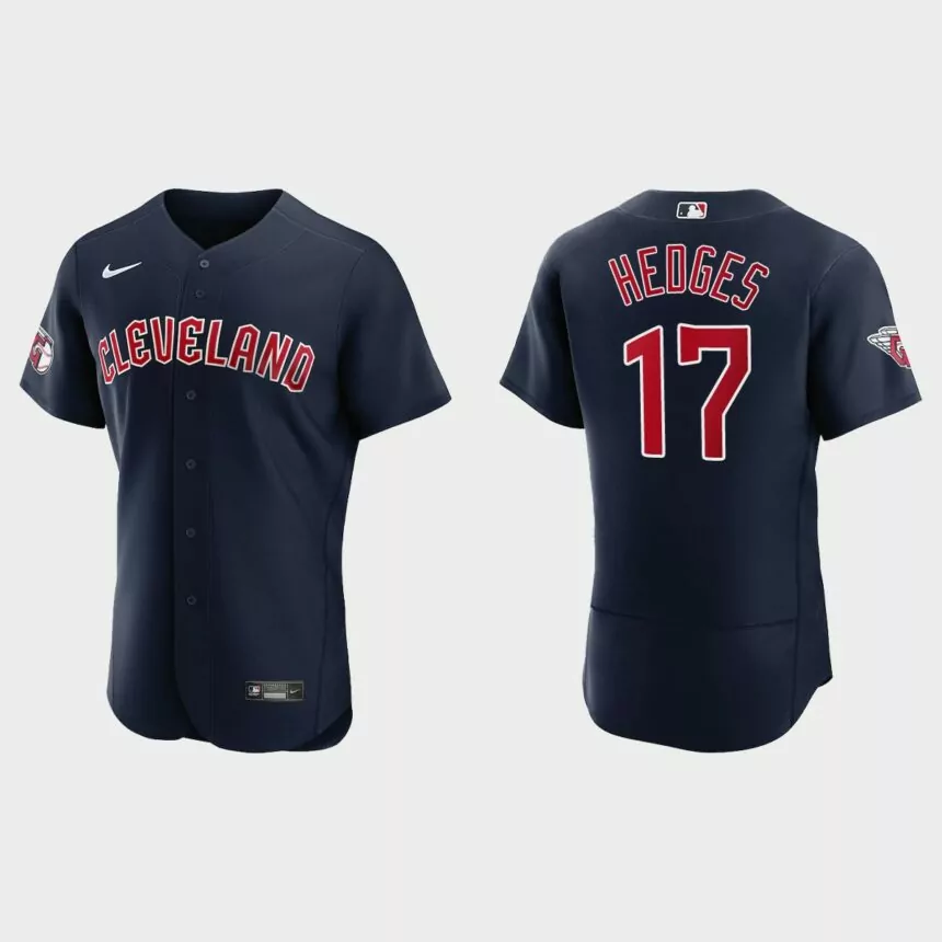 Austin Hedges Cleveland Guardians Authentic Jersey – Navy