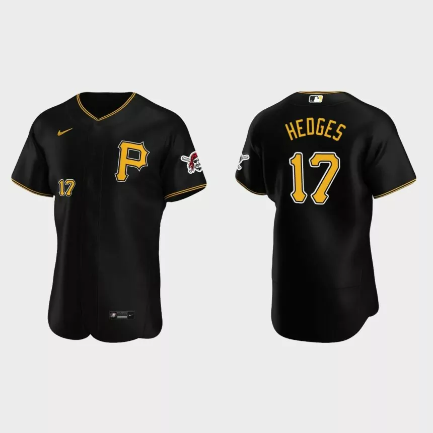 Austin Hedges Pittsburgh Pirates Authentic Alternate Jersey – Black