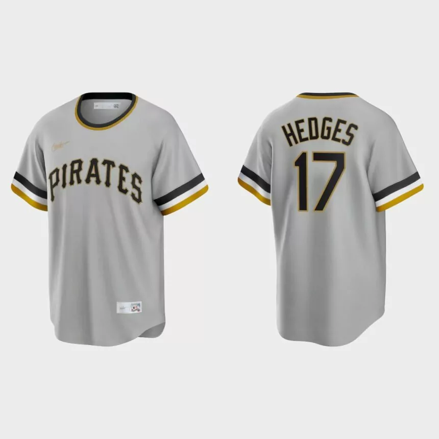 Austin Hedges Pittsburgh Pirates Cooperstown Collection Road Jersey – Gray