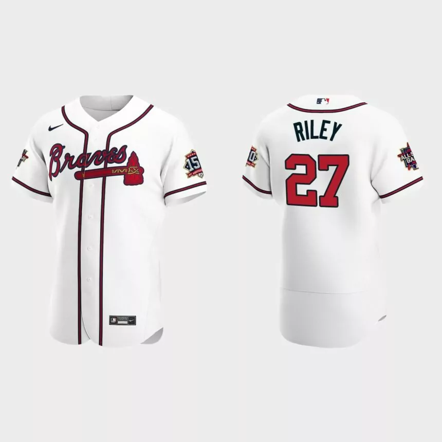 Austin Riley #27 Atlanta Braves 2021 MLB All-Star Game Authentic Jersey – White