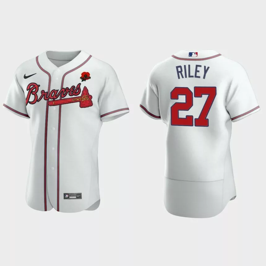 Austin Riley Atlanta Braves 2021 Memorial Day Authentic Jersey – White