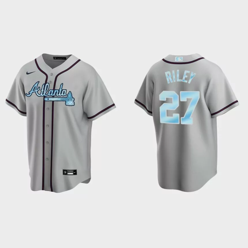Austin Riley Atlanta Braves 2022 Father’s Day Replica Jersey – Gray
