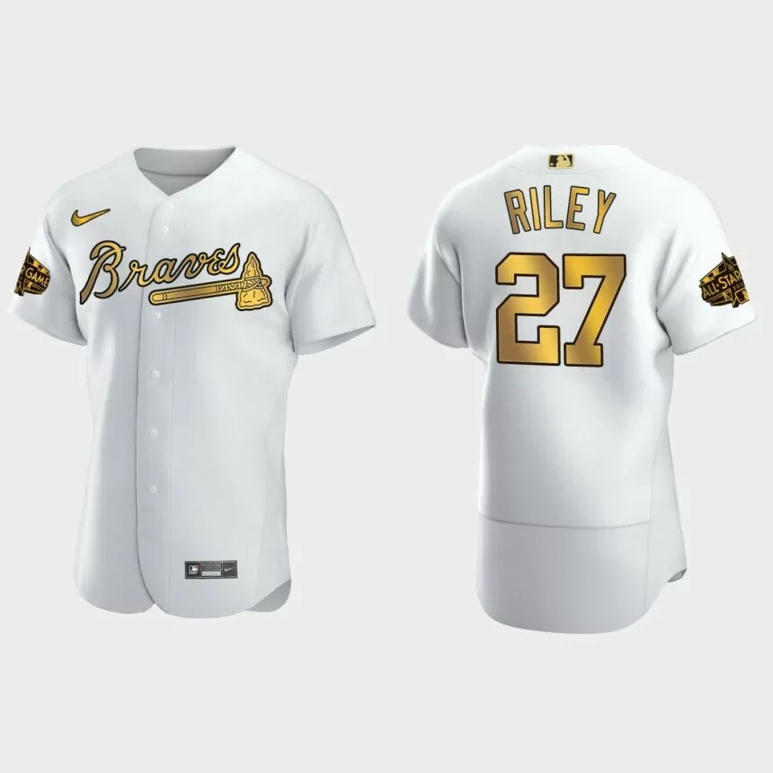 Austin Riley Atlanta Braves 2022 MLB All-Star Game Jersey – White Gold