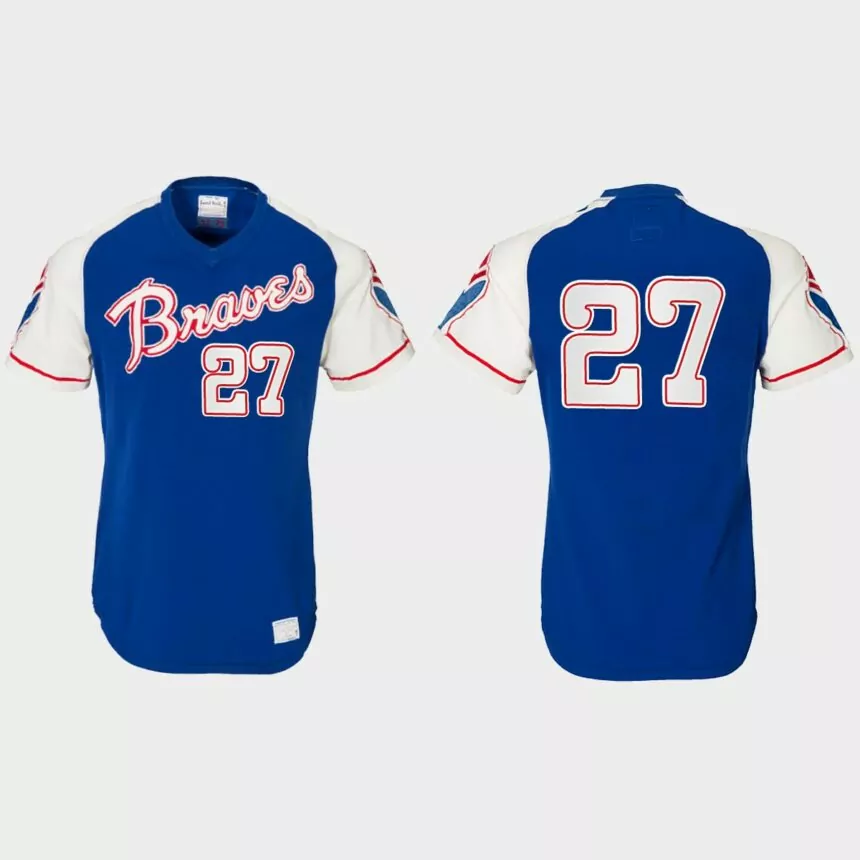 Austin Riley Atlanta Braves Heritage Throwback Jersey – Royal