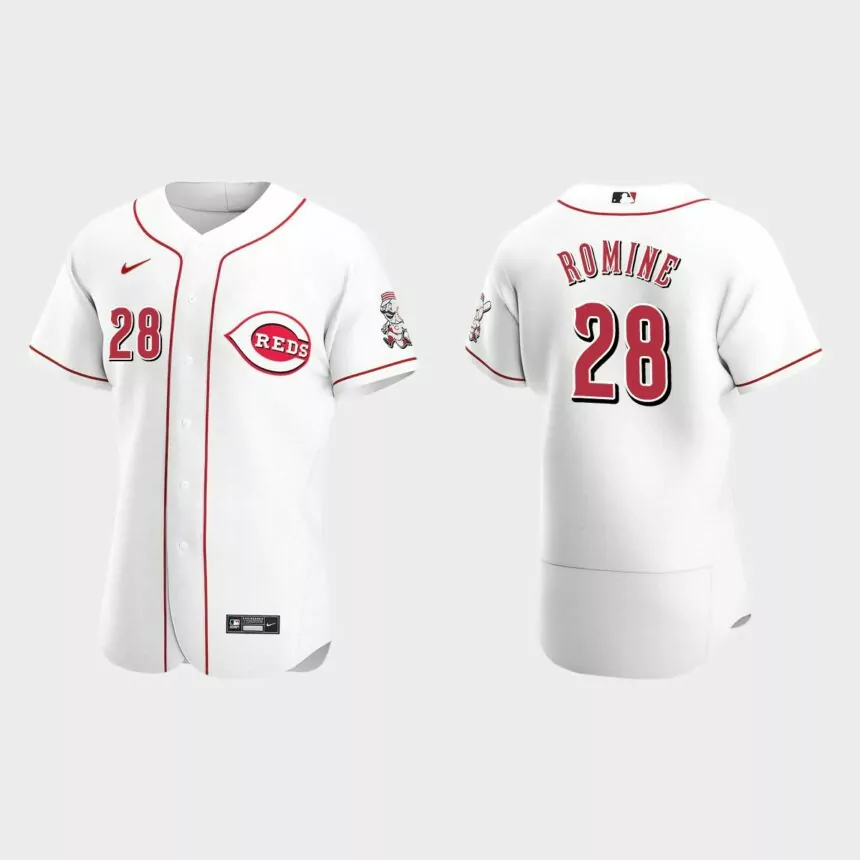 Austin Romine Cincinnati Reds Authentic Home Jersey – White