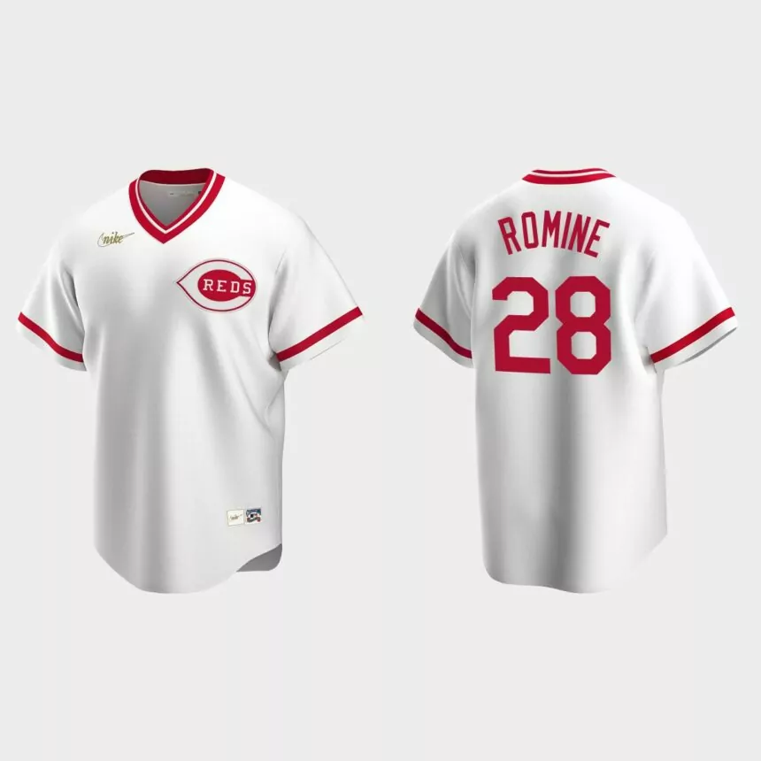 Austin Romine Cincinnati Reds Cooperstown Collection Home Jersey – White
