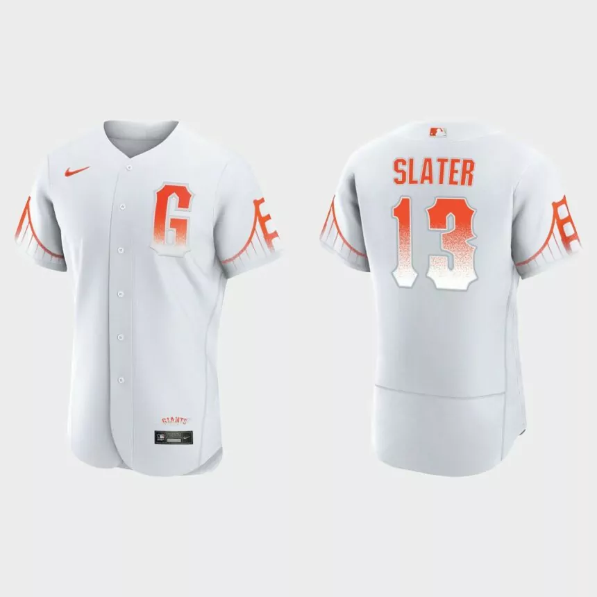Austin Slater San Francisco Giants 2021 City Connect Authentic Jersey – White