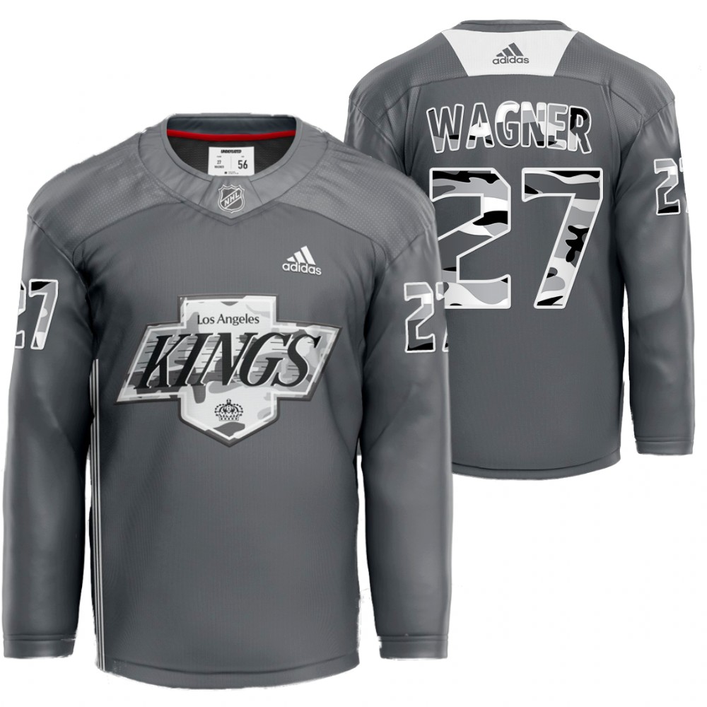 Austin Wagner LA Kings X Undefeated Gray Jersey Camo