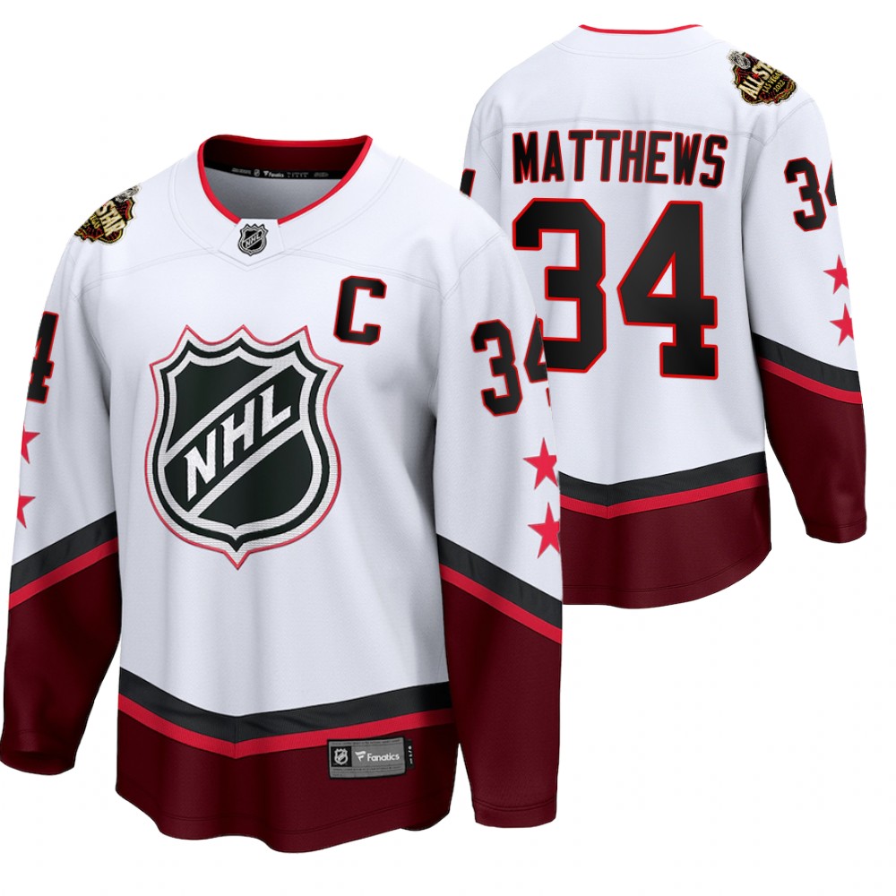 Auston Matthews Jersey Toronto Maple Leafs 2022 All-Star White Eastern Conference