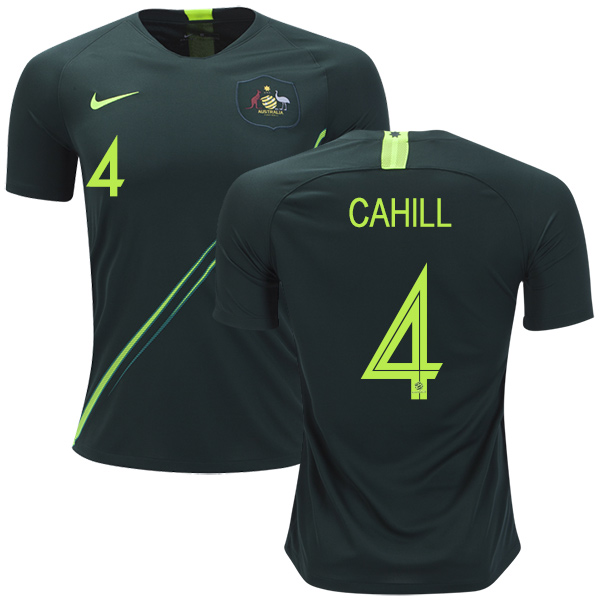 Australia #4 Cahill Away Soccer Country Jersey