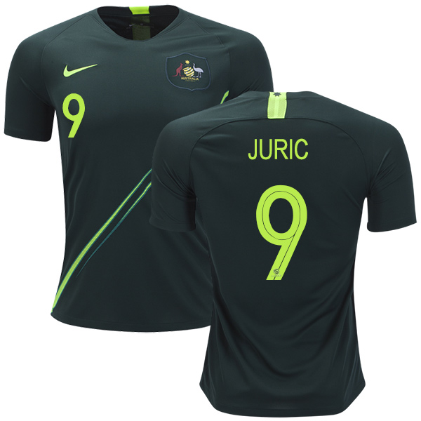 Australia #9 Juric Away Soccer Country Jersey