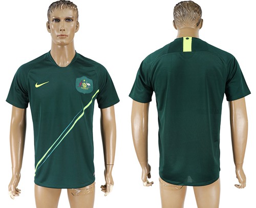 Australia Blank Away Soccer Country Jersey
