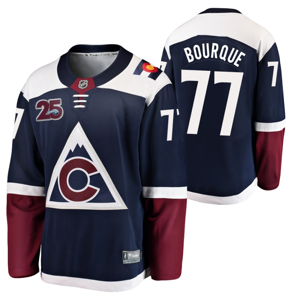 Avalanche #77 Ray Bourque Navy 2020-21 25th Anniversary Jersey