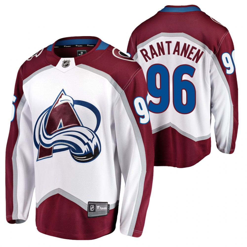 Avalanche #96 Mikko Rantanen White 2021-22 Road Jersey