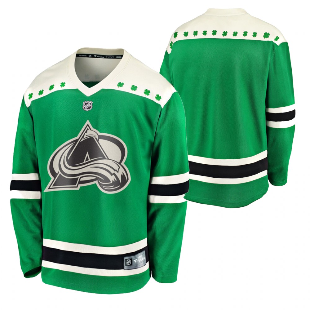 Avalanche 2021 St Patricks Day Green Men Jersey