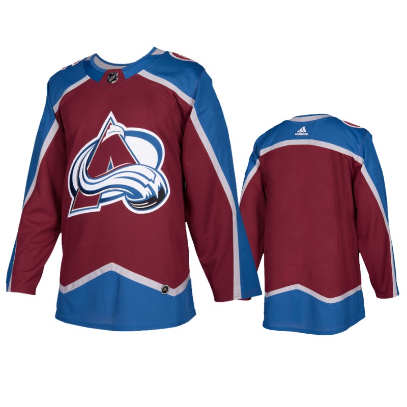 Avalanche Burgundy Authentic Blank Home Jersey