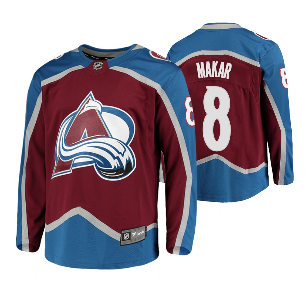 Avalanche Cale Makar Burgundy Player Home Jersey