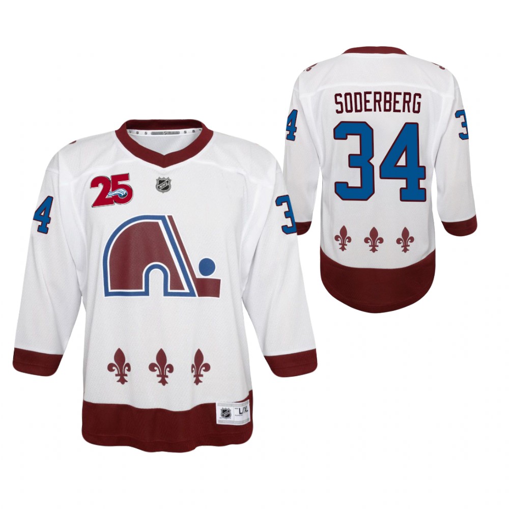 Avalanche Carl Soderberg 2021 Reverse Retro Jersey Youth